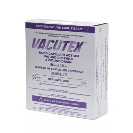 Vacutex wondverband - 10 x 10cm - steriel - 10 stuks