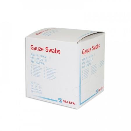 SELEFA gaaskompressen - Steriel - 10 x 10cm - 60 x 2 stuks