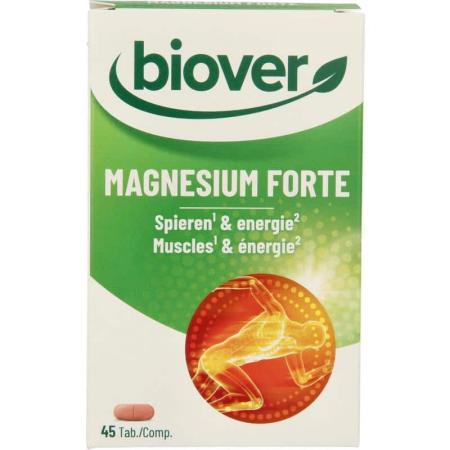 Biover voedingssupplement voor spieren & energie - Magnesium Forte - 45 tabletten