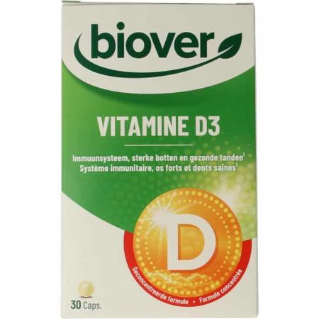 Biover voedingssupplement voor het immuunsysteem - Vitamine D3 - 30 capsules