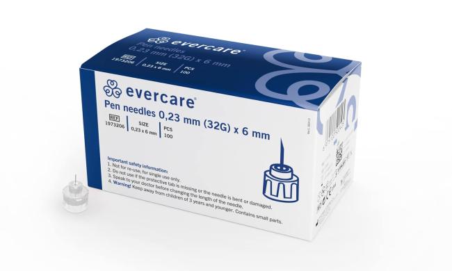 EVERCARE Pennaald - 32G x 6mm - 100 stuks