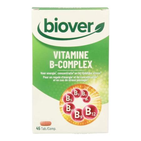 Biover voedingssupplement voor energie en concentratie - Vitamine B - 45 tabletten