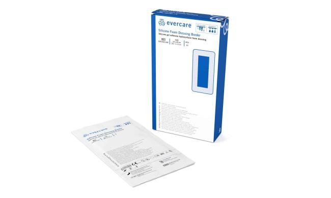 EVERCARE Silicone Foam Dressing Border - 10 x 10cm - Steriel - 10 stuks