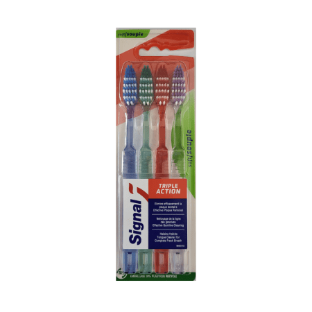 Signal tandenborstel Triple Action - Soft - 4 stuks