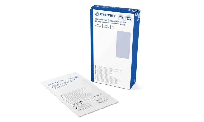 EVERCARE Silicone Foam Dressing - 10 x 20cm - Steriel - 10 stuks