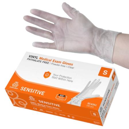 EVERCARE Vinyl handschoenen - Poedervrij - Small - 100 stuks