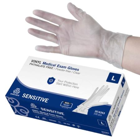 EVERCARE Vinyl handschoenen - Poedervrij - Large - 100 stuks