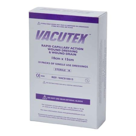 Vacutex wondverband - 10 x 15cm - Steriel - 10 stuks