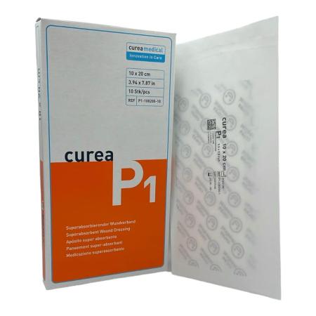 CUREA P1 Superabsorberend wondverband - Steriel - 10 x 20cm - 10 stuks