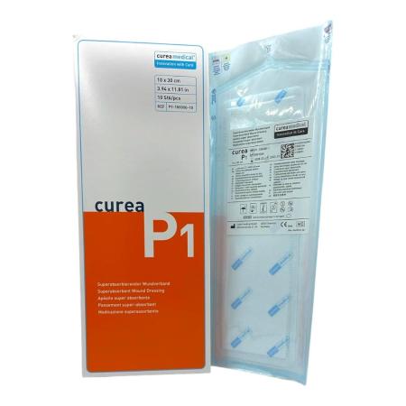 CUREA P1 Superabsorberend wondverband - Steriel - 10 x 30cm - 10 stuks