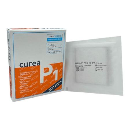 CUREA P1 DUO Superabsorberend wondverband - Steriel - 10 x 10cm - 10 stuks