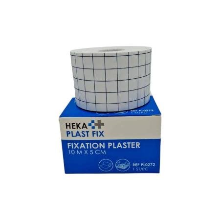HEKA Plast Fix Volvlakpleister - 5cm x 10m - per stuk