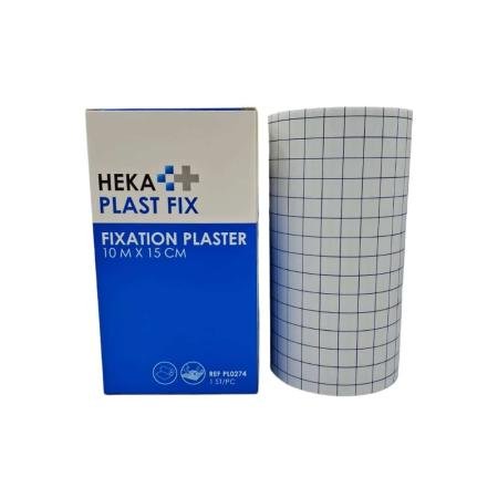 HEKA Plast Fix Volvlakpleister - 15cm x 10m - per stuk