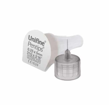Unifine pennaald - 31G x 5mm - 100 stuks