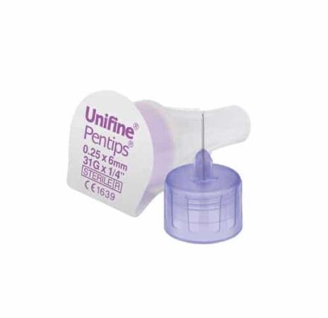 Aiguille à stylo Unifine - 31G x 6mm - 100 pièces