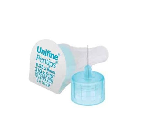 Aiguille à stylo Unifine - 31G x 8mm - 100 pièces