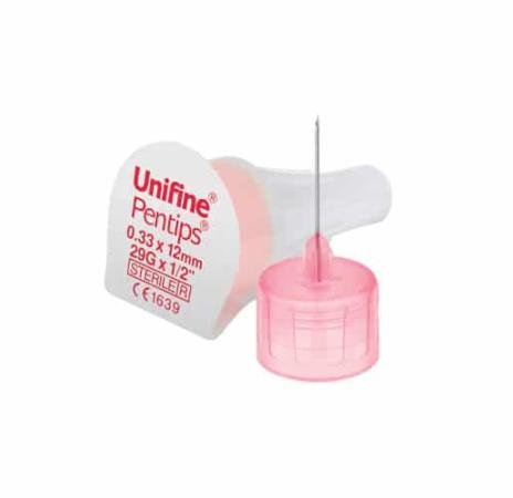 Unifine pennaald - 29G x 12mm - 100 stuks