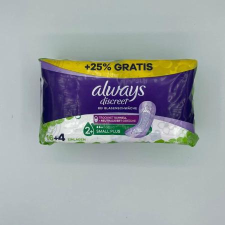 ALWAYS Discreet - Small Plus - 20 stuks