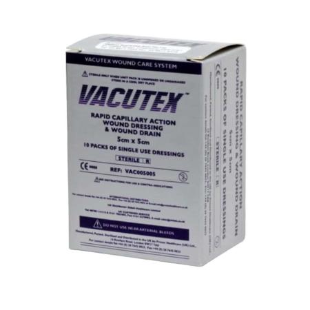 Vacutex pansement - 5 x 5cm - Stérile - 10 pièces