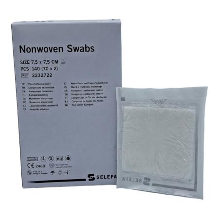 EMBRA Kompres non-woven - Steriel - 7,5 x 7,5cm - 70 x 2 stuks