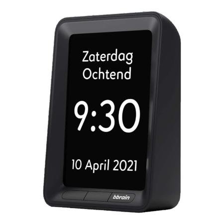 BBrain Basic - Horloge calendrier parlante - Noir