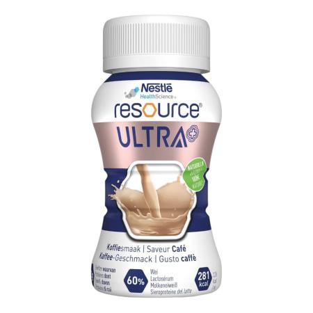 Nestlé Resource Ultra+ Drinkvoeding - Koffie - 125 ml - set van 4 flesjes