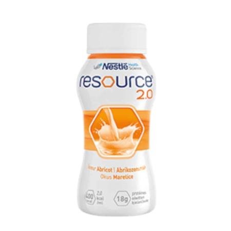 Nestlé Resource 2.0 Drinkvoeding - Abrikoos - 200ml - set van 4 flesjes
