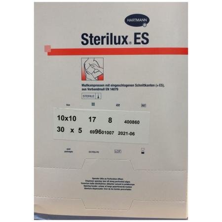 STERILUX gaaskompressen - steriel - 10 x 10 cm (30 x 5 stuks)