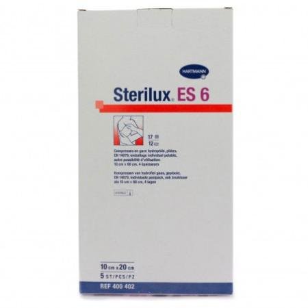 STERILUX gaaskompressen - steriel - 10 x 20 cm (5 x 1 stuk)
