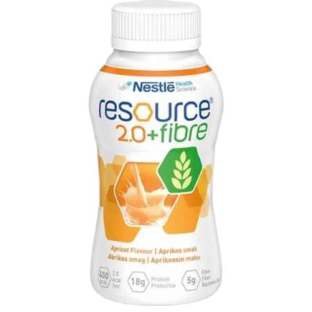 Nestlé Resource 2.0 Fibre Drinkvoeding - Abrikoos - 200ml - set van 4 flesjes