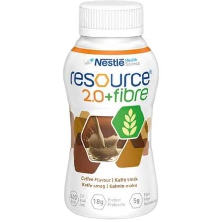 Nestlé Resource 2.0 Fibre Drinkvoeding - Koffie - 200ml - set van 4 flesjes