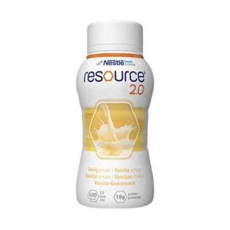 Nestlé Resource 2.0 Drinkvoeding - Vanille - 200ml - set van 4 flesjes