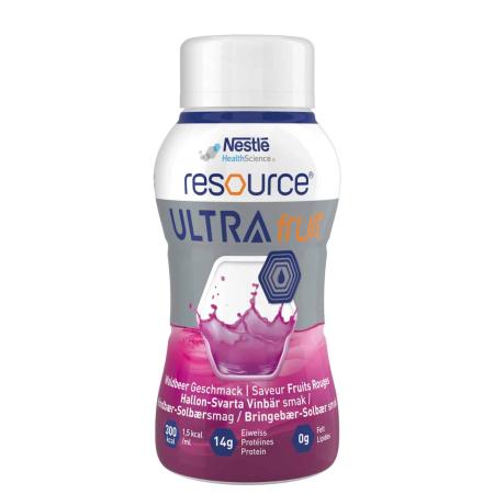 Nestlé Resource Ultra Fruit Drinkvoeding - Rode vruchten - 200ml - set van 4 flesjes