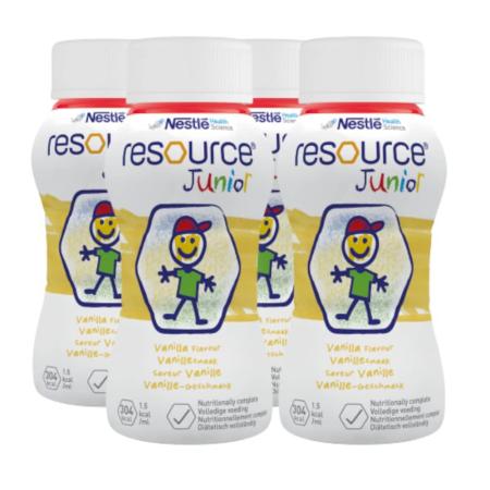 Nestlé Resource Junior Drinkvoeding - Vanille - 200ml - set van 4 flesjes