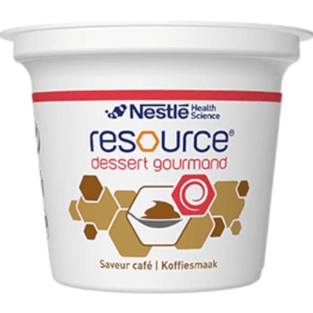 Nestlé Resource Dessert Gourmand - Koffie - 125g - set van 4 potjes