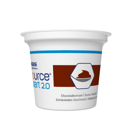 Nestlé Resource Dessert 2.0 - Chocolade - 125g - set van 4 potjes