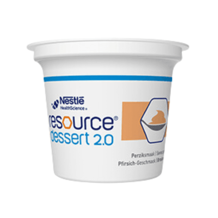 Nestlé Resource Dessert 2.0 - Perzik - 125g - set van 4 potjes