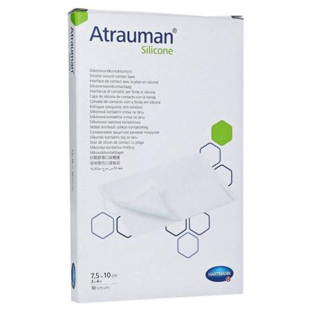 Atrauman SILICONE steriel - 7,5 cm x 10 cm - 10 stuks