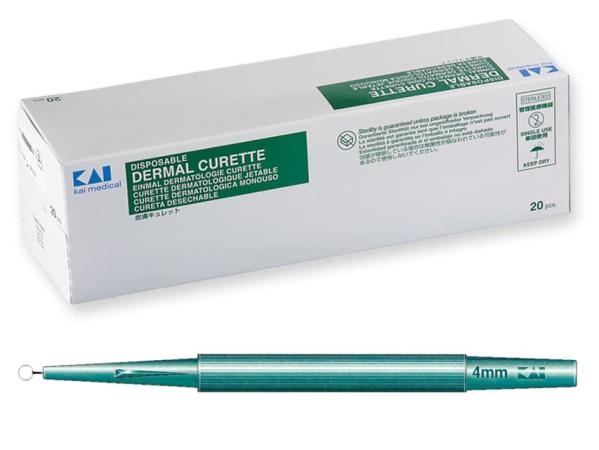KAI huidcurette - Steriel - 4mm diameter - 20 stuks
