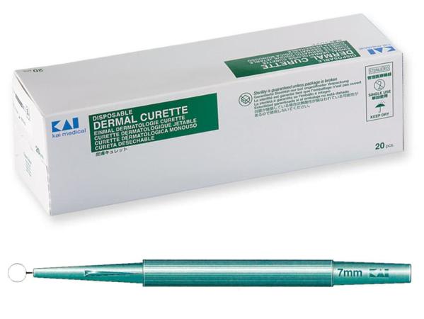 KAI huidcurette - Steriel - 7mm diameter - 20 stuks
