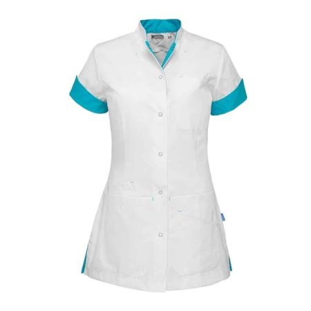 LIVIA Damesjack - Wit/turquoise - Medium