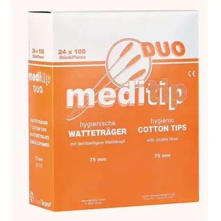 Wattenstaafjes met standaard tip - Dubbelzijdig - 100 stuks