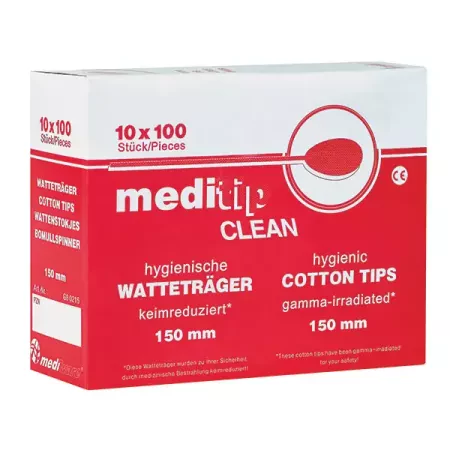 Wattenstaafjes met standaard tip - 15cm - 100 stuks