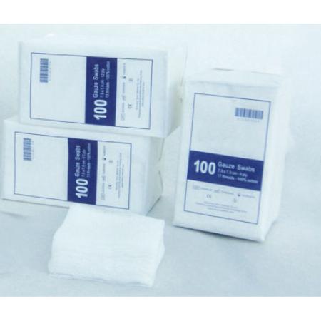 Gaaskompres - NS - 8-laags - 7,5 x 7,5cm - 100 stuks