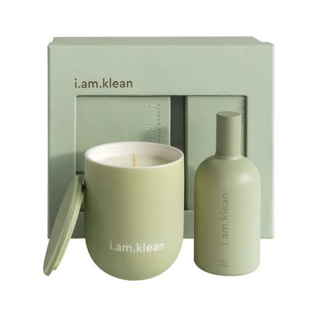 i.am.klean Paquet cadeau pour la fin d'année - Bougie & Roomspray - Fig & Cedar