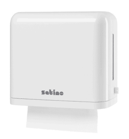 SATINO Handdoekdispenser - Mulitfold - Wit - Klein (33 x 28 x 15cm)