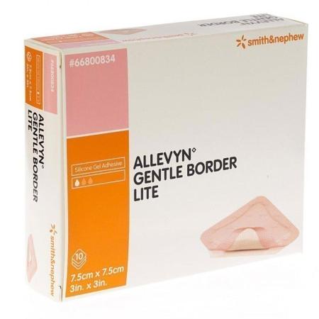 Allevyn Gentle Border Lite 7,5 cm x 7,5 cm 10 u