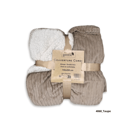 Plaid Cordi - 150 x 200cm - Assortiment de couleurs