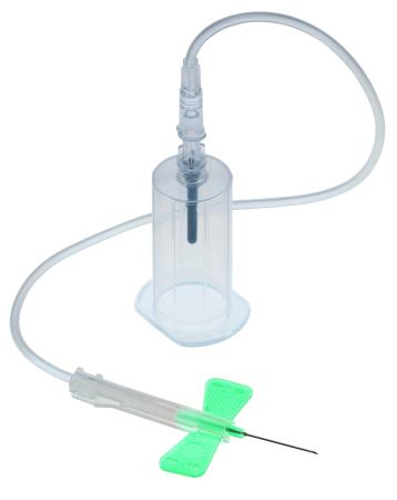 Unistik Shieldlock - Met Luer-adapter en houder - 21G x 300mm - 50 stuks