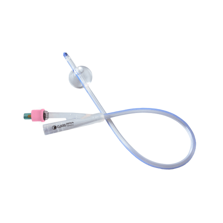 CURAS Foley-katheter - 100% silicone - CH26 - 10ml - 2-wegs - 40cm - per stuk